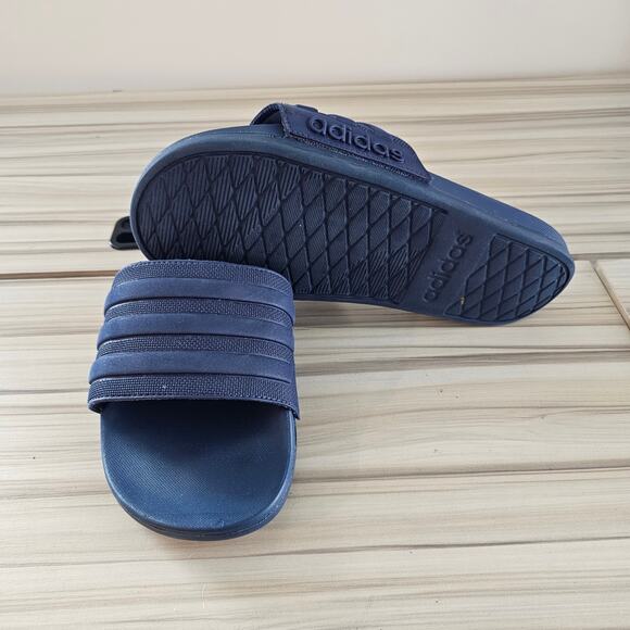 Adidas Adilette Blue Comfort Slides Size 6 - Picture 7 of 9